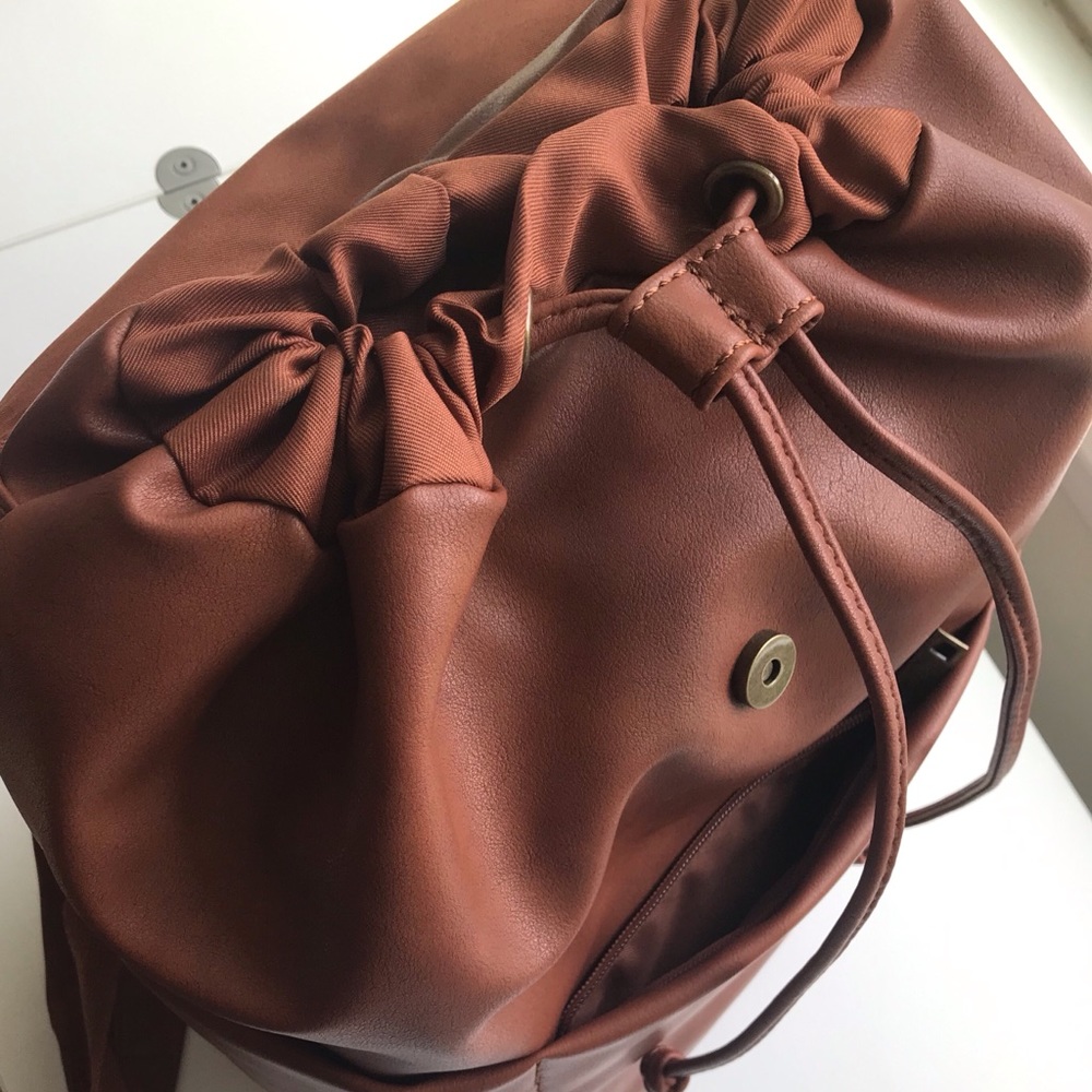LAST ONE! Rowan Soft Faux Leather Backpack brown - Picture 6 of 8